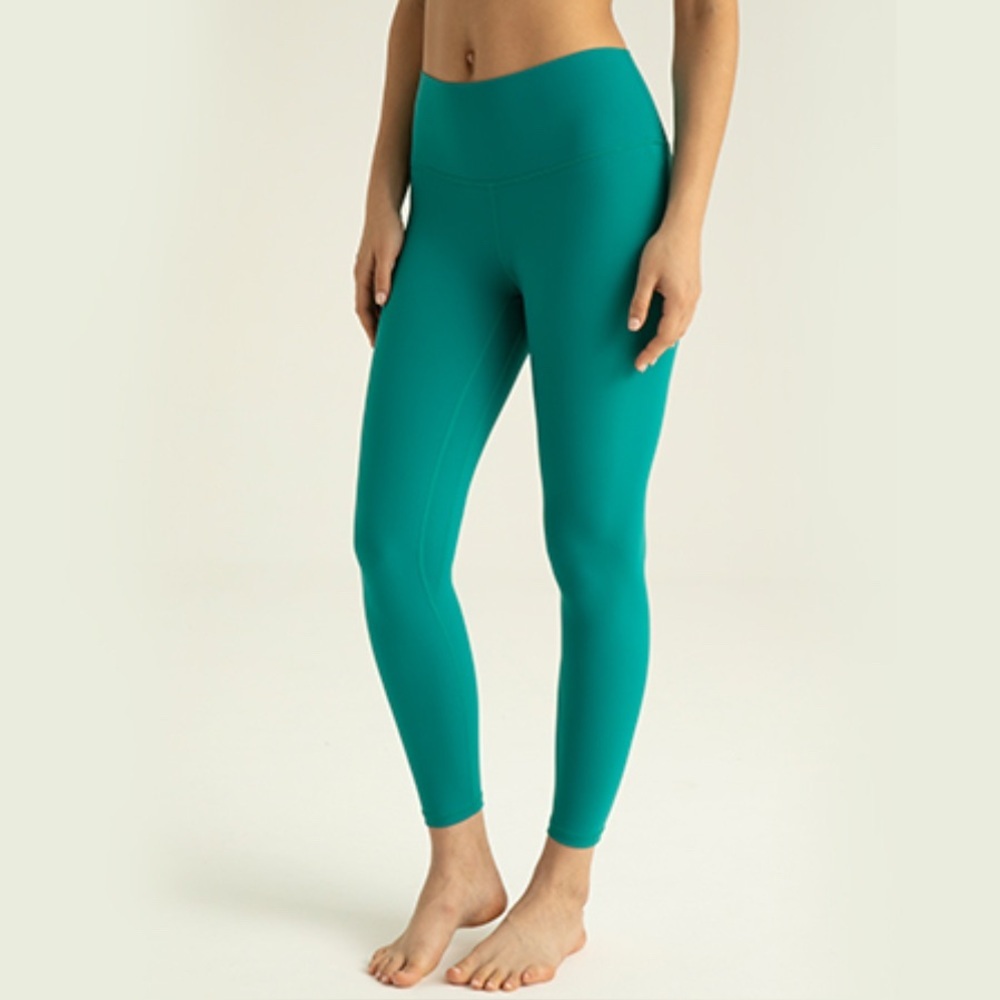 Colorfulkoala Buttery Soft High Waisted Yoga Leggings Turquoise Size M